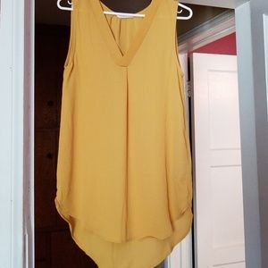 H&M mustard blouse